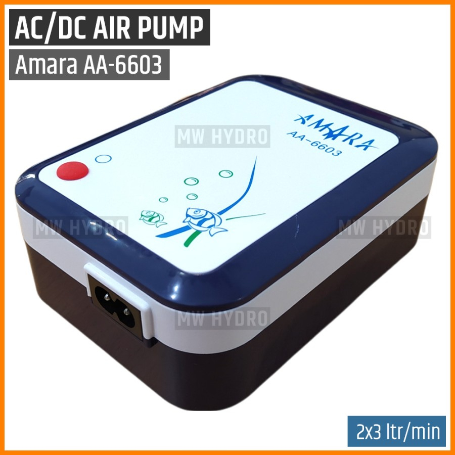 AMARA AA-6603, Air Pump AC/DC, Aerator / Pompa Udara