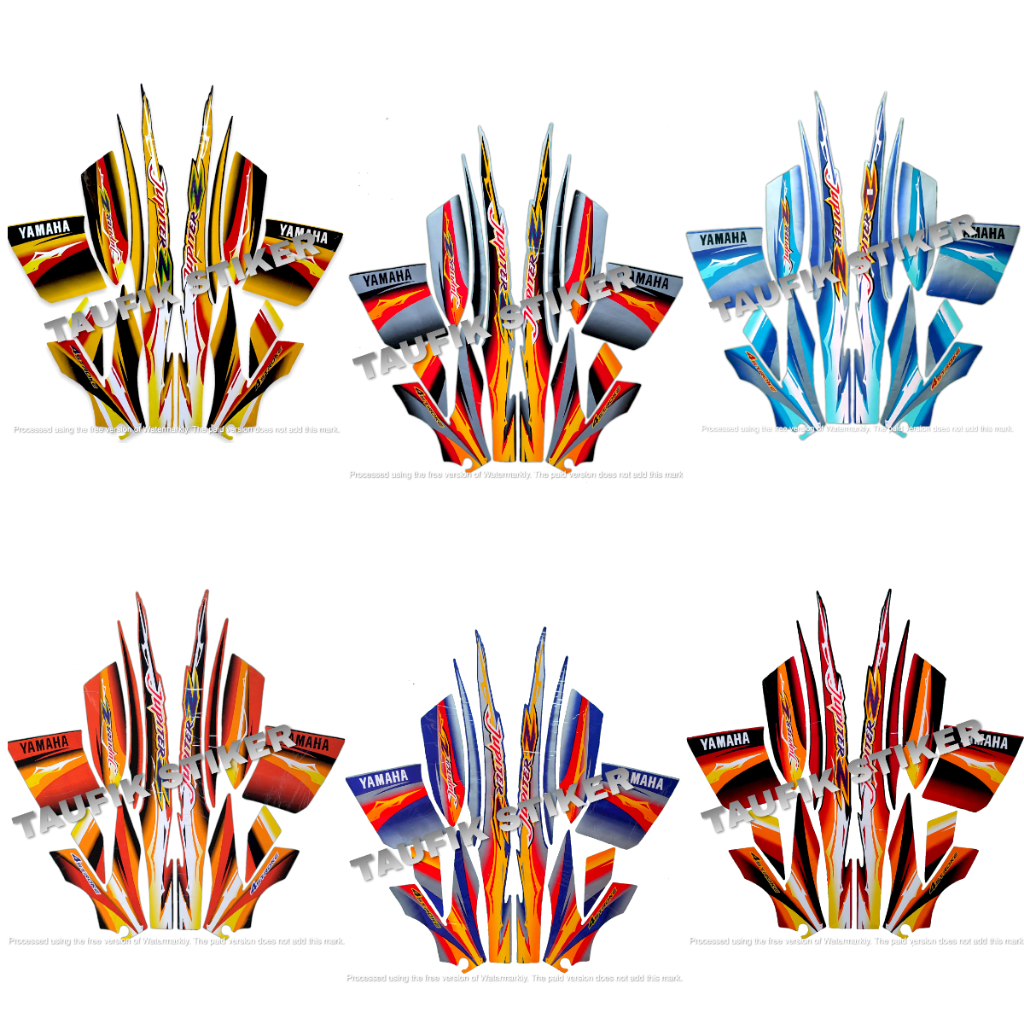 STRIPING LIS BODY MOTOR YAMAHA JUPITER Z 2004 STD SEPASANG STANDAR FULL SET