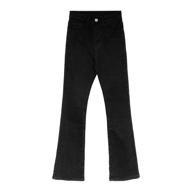 XIAOZHAINV Celana Jeans Wanita Korean Style High Waist Flare Pants Panjang 0788