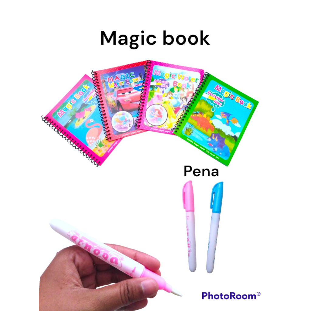 Magic Water Book Mainan Buku Mewarnai wajib dengan air
