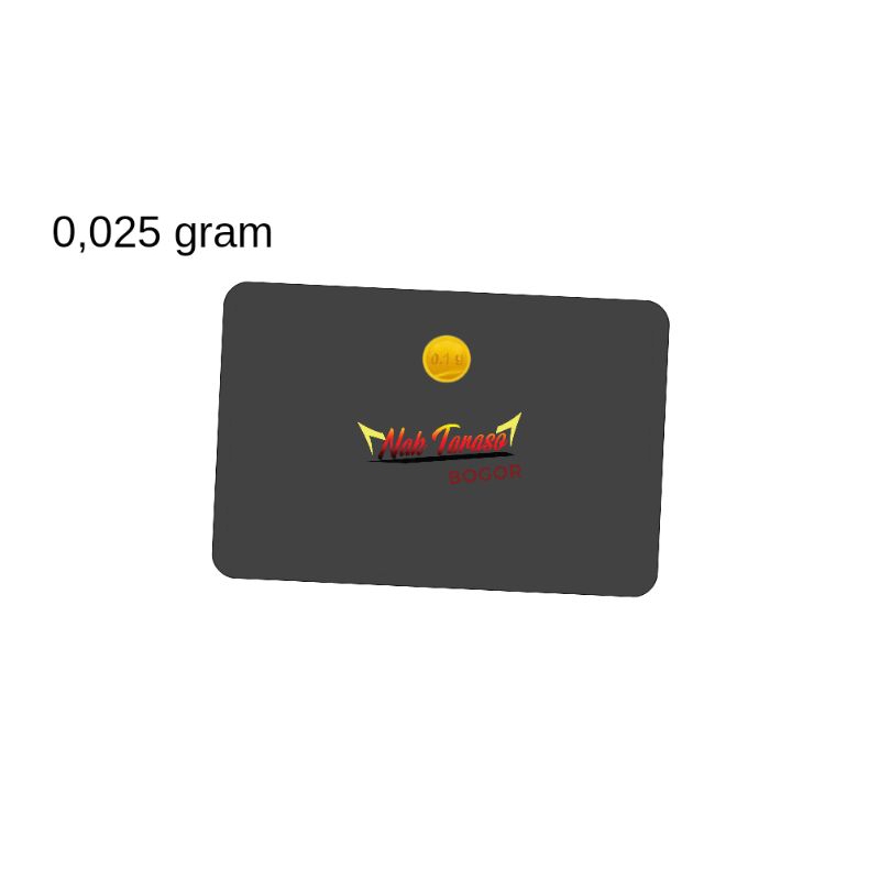 (Logam Mulia) 0,025gram / Baby Gold / Emas Mini Logo NAK TARASO / @50pcs dapat emas