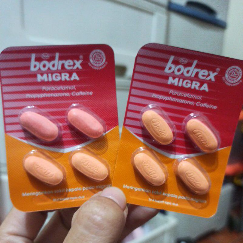 Bodrex Migra obat migrain sakit kepala sebelah strip isi 4