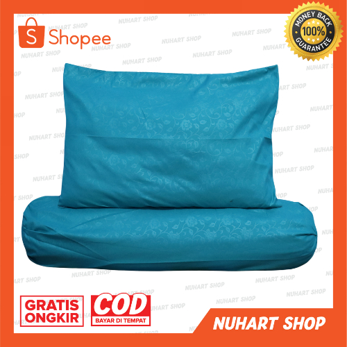 1 Set Sarung Bantal Sarung Guling Resleting AMCO Sarung Bantal Guling Tidur Sarung Bantal Guling Murah Sarung Bantal Guling Standar Emboss Premium