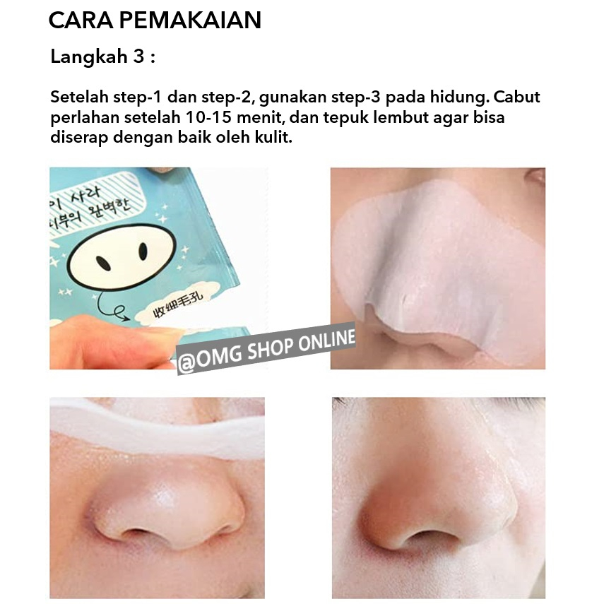 COD Termurah !!! Masker Wajah 3 Step in 1 Remove Blackhead Masker Hidung Penghilang Komedo / Sheet Mask Pembersih Komedo Masker Wajah Hidung Pencabut Komedo / Skincare Masker Peel Off Anti Komedo Masker Gelatin / Masker Komedo Ampuh Masker Hidung Jerawat