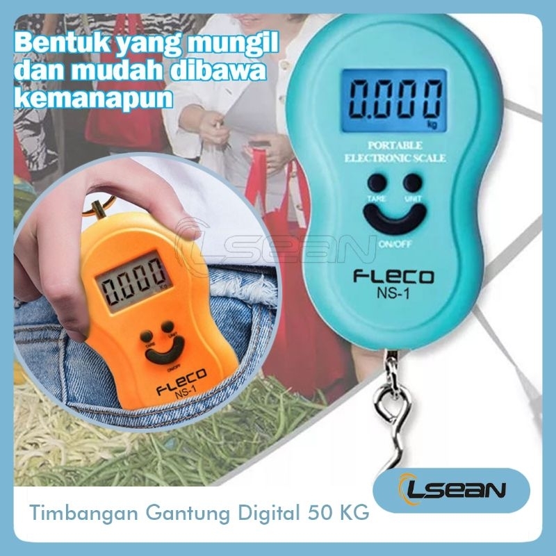 TIMBANGAN GANTUNG KOPER SCALE DIGITAL PORTABLE ELECTRONIC 50KG NS-1
