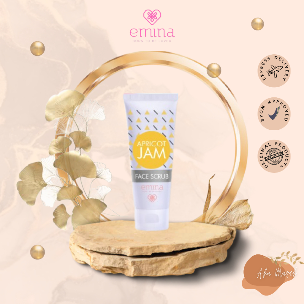 ✨ AKU MURAH ✨ Emina Apricot Jam Face Scrub 60 mL - Scrub Eksfoliasi Wajah