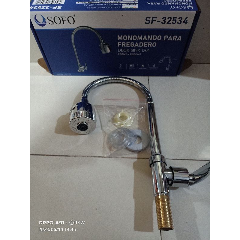 kran angsa fleksibel tanam / kran cuci piring