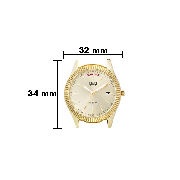 MODEL TERBARU Jam Tangan Wanita Casual Business Rantai Stainless Steel Tanggal Hari Analog Original Q&amp;Q QnQ QQ A15A Series