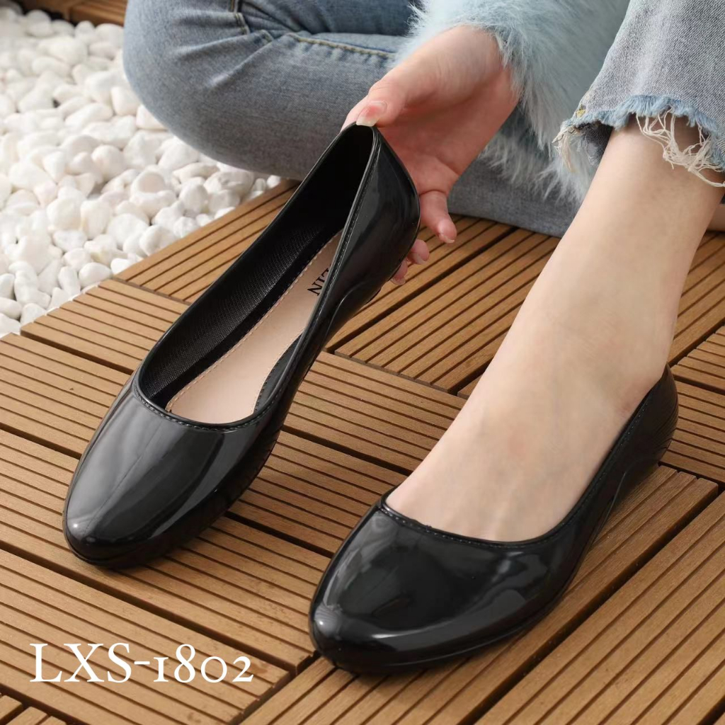 Sepatu Wanita Terbaru/Flat Shoes Jelly Alina 1802 Import/Sepatu Balet Korea Kekinian