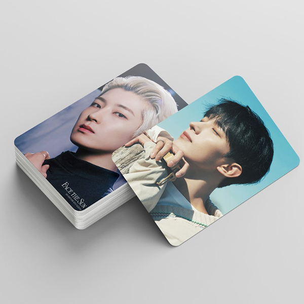 lomo card seventeen photocard face the sun 55 pcs print 2 sisi bolak balik agk045(2e2)