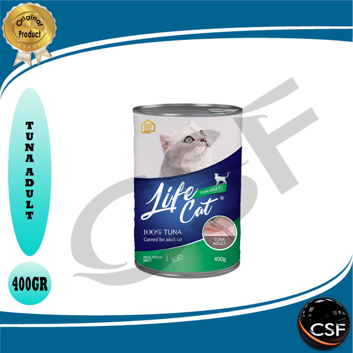 PROMO Makanan Kucing LIFE CAT kaleng 400g All Varian