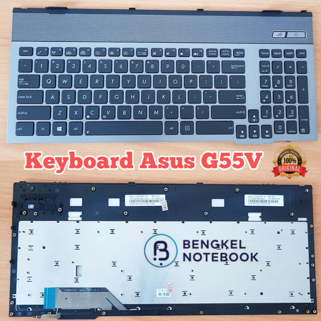 Keyboard Asus G55 G55V G55VW G57 G55VX G57V G57J G57JK G57VW V132662AS2 NSE MK1US21