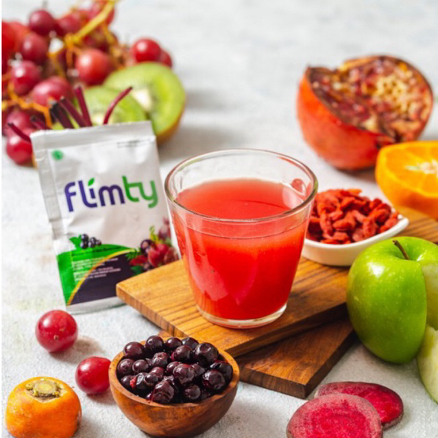 Flimty 5 sachet ORIGINAL ! / flimty fiber detox pencernaan / flimty eceran
