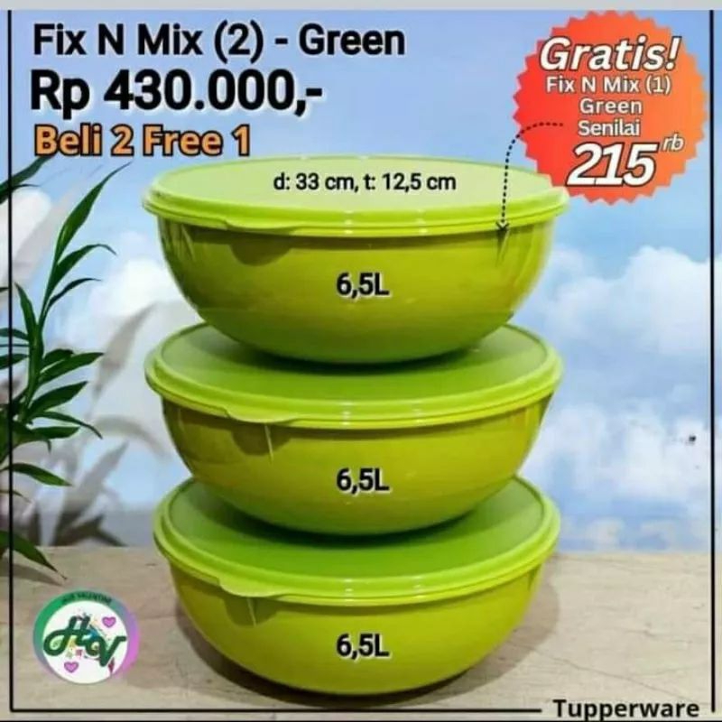 Fix n mix hijau ecer 1pcs