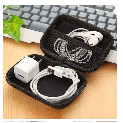 Tempat Earphone Headset Organizer Dompet Koin Charger Case Box