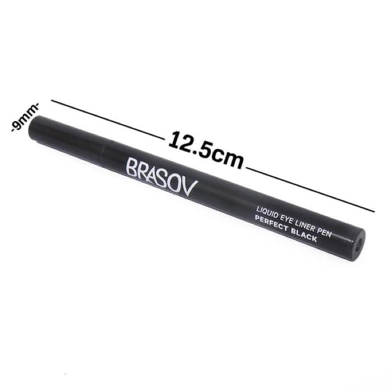 BRASOV Perfect Black Waterproof Liquid Eyeliner Pen