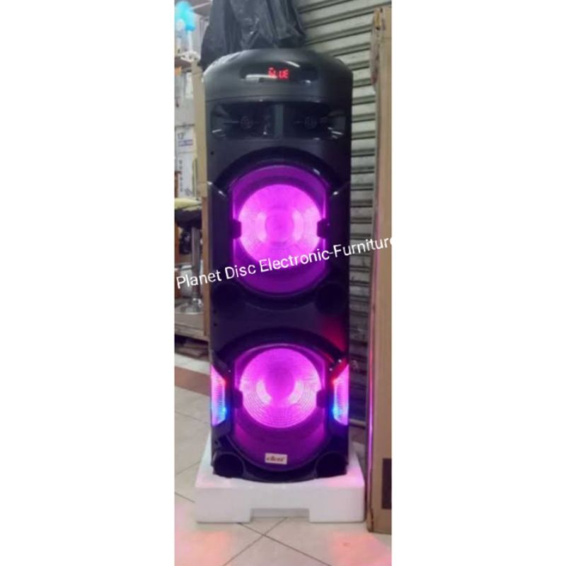 Speaker Trolley DAT 12 inchi double bass Speaker active speaker bluetooth speaker usb speaker Portab