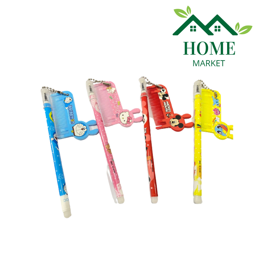 

PULPEN GANTUNGAN SISIR KARTUN TINTA HITAM BISA DIHAPUS