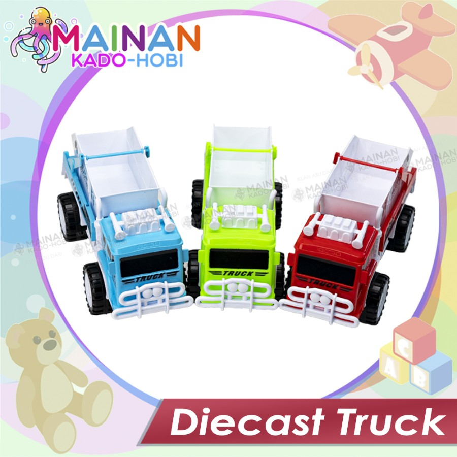 HADIAH MAINAN MOTORIK ANAK MINIATURE DIECAST TRASH TRUCK TRUK SAMPAH