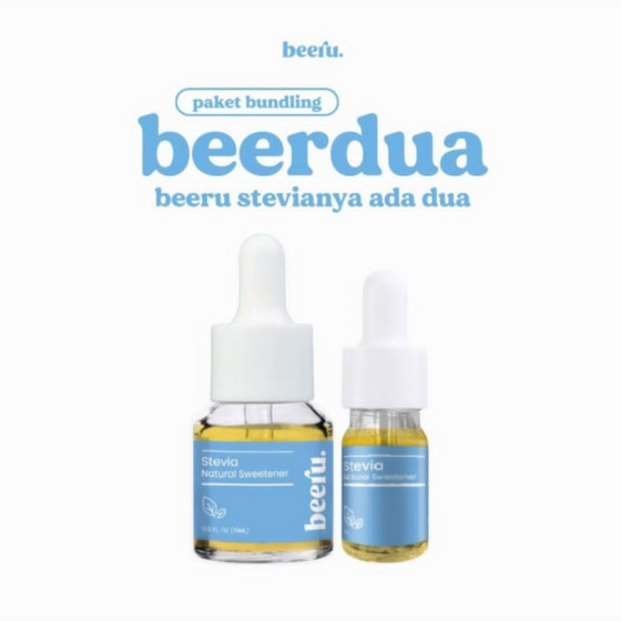 

Beeru Stevia Sweetener 5Ml + 15Ml, gula cair 0 kalori untuk diet & diabetes