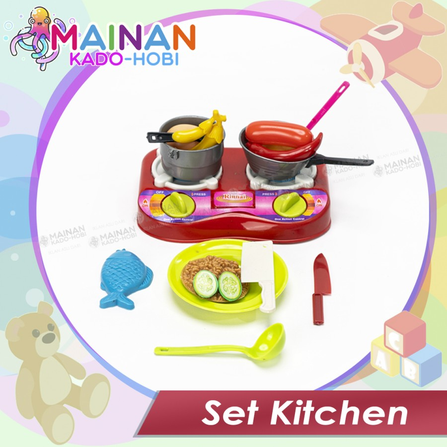 MAINAN ANAK PEREMPUAN SET KITCHEN MAKANAN PRETEND TOYS