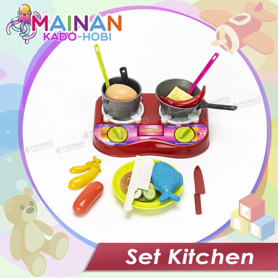 MAINAN ANAK PEREMPUAN SET KITCHEN MAKANAN PRETEND TOYS