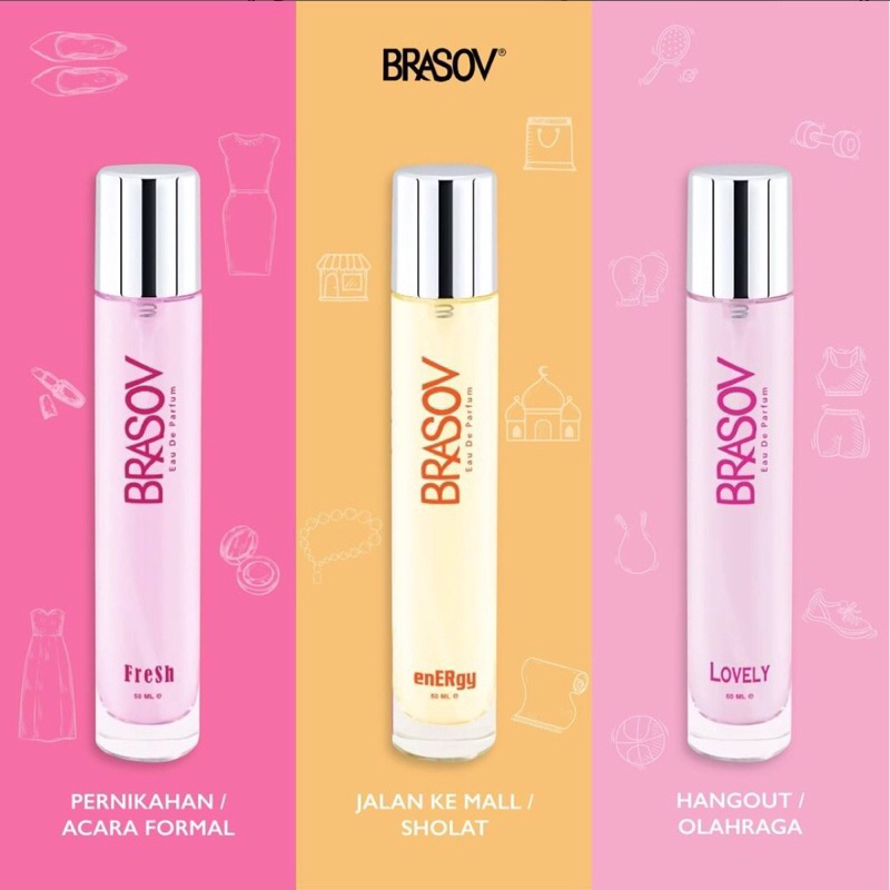 BRASOV Eau De Parfum Halal Indonesia 50 ml