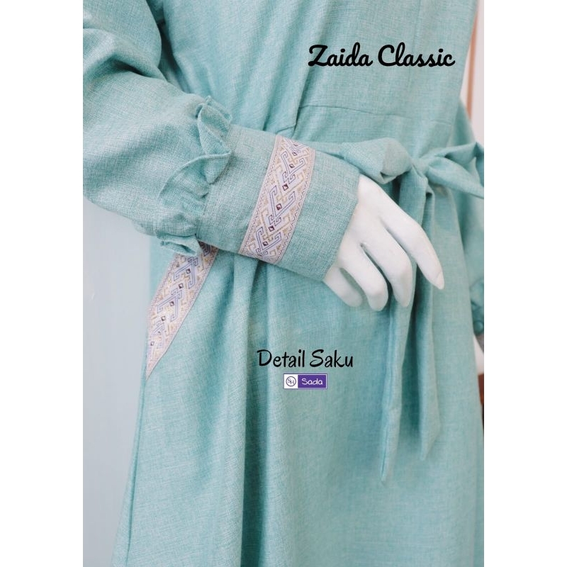 Gamis Fenomenal Zaida Clasic by Sada SH | bahan katun madina | busui friendly