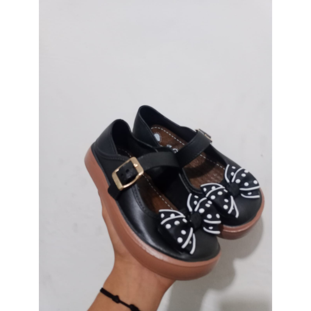 TERBARUU!!! Sepatu FlatsShoes anak Perempuan Anti Lecet Motif Pita Import 601-S/601-M (24-35) Sepatu Flatshoes Anti Lecet