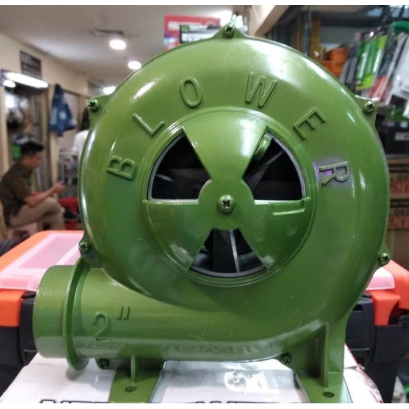 Blower keong hijau kipas angin / Mesin electrik blower kipas duduk