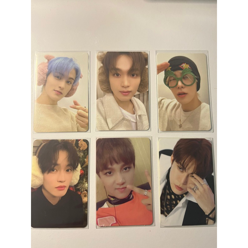 Photocard Pink Christmas Haechan Mark