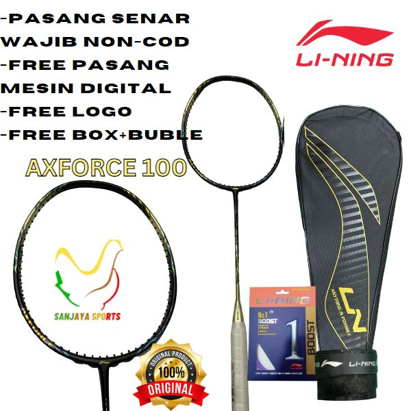 RAKET LINING BADMINTON BULUTANGKIS RAKET LINING AXFORCE 100 ORIGINAL