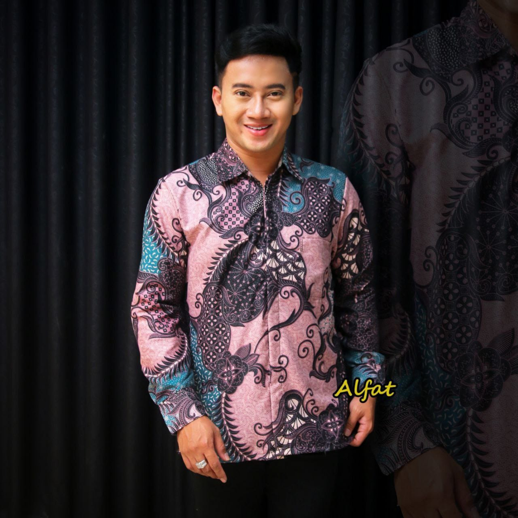 KEMEJA BATIK PRIA LENGAN PANJANG SIZE M L XL XXL BSWART batik HRB026