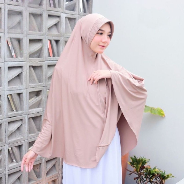 Hijab Bergo Hamidah Jumbo XL Bahan Spandek Jersey / Jilbab Instan Jumbo || Khimar jumbo xl/hijab ber