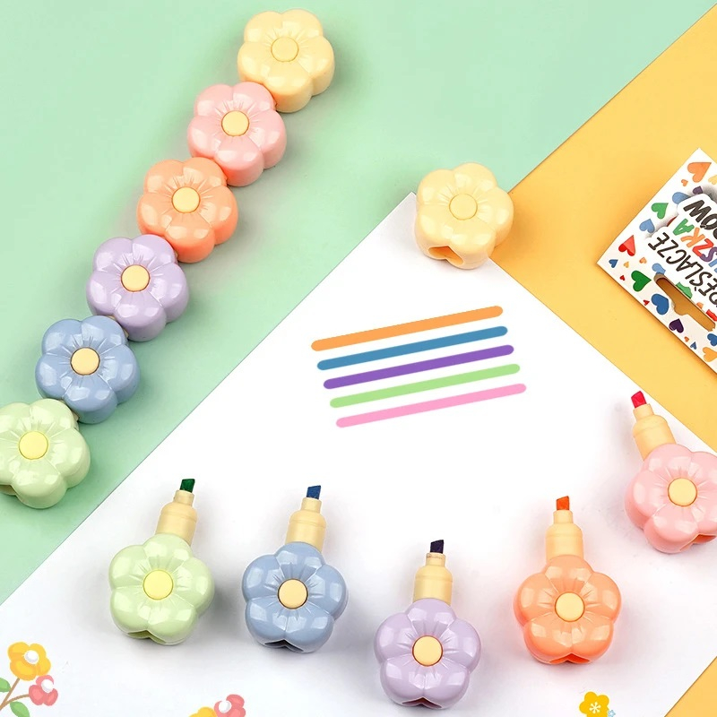 

RG STABILO 5IN1 Alat Tulis Highlighter Stabilo Marker Susun Gummy Bear Dan Flower 5 Warna [LMR-N]