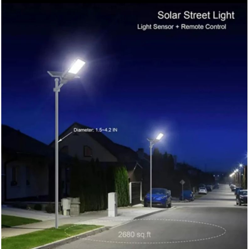 Lampu tenaga surya matahari lampu jalan waterproof lampu kecerahan tinggi dan luar lampu terang cahaya solar cell