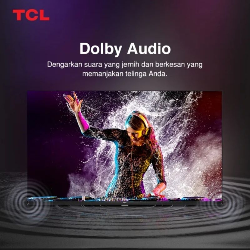 TV TCL 40A9 40&quot; FHD HDR10 Android 11 Dolby Audio Google play store youtube Garansi Resmi