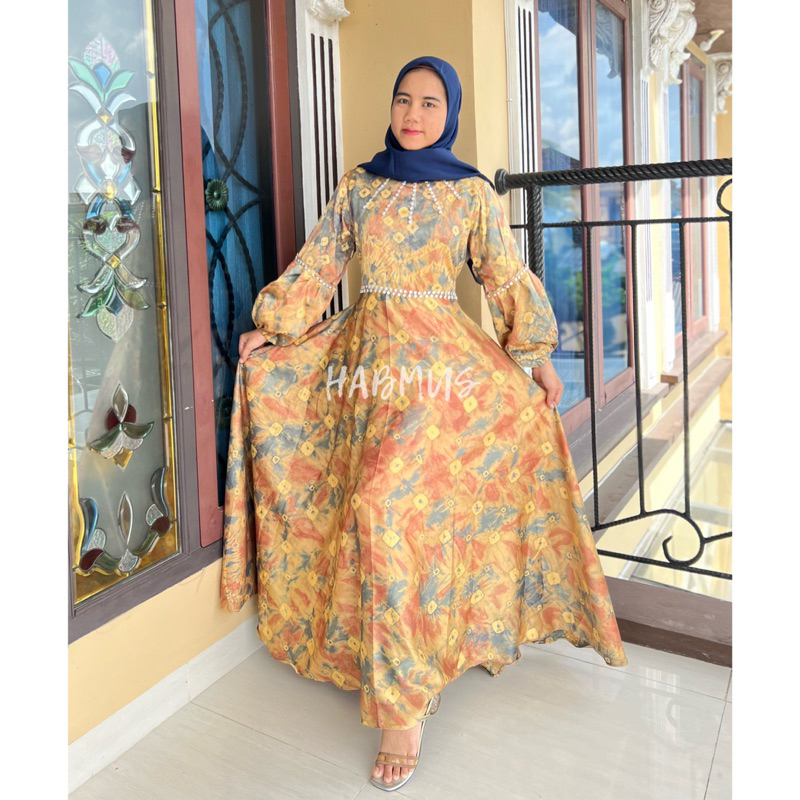 GAMIS JUMPUTAN PALEMBANG ASLI SUTRA SILK PECAH 8