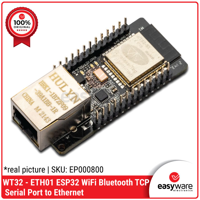 WT32 ETH01 ESP32 Serial Port to Ethernet WiFi Bluetooth WT32-ETH01 v1.2