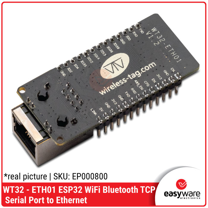 WT32 ETH01 ESP32 Serial Port to Ethernet WiFi Bluetooth WT32-ETH01 v1.2