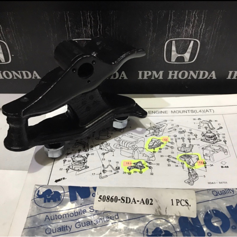 50860 SDA A02 Engine Mounting Dudukan Mesin Kiri Matic Honda Accord CM5 2003 2004 2005 2006 2007 Matic Automatic AT