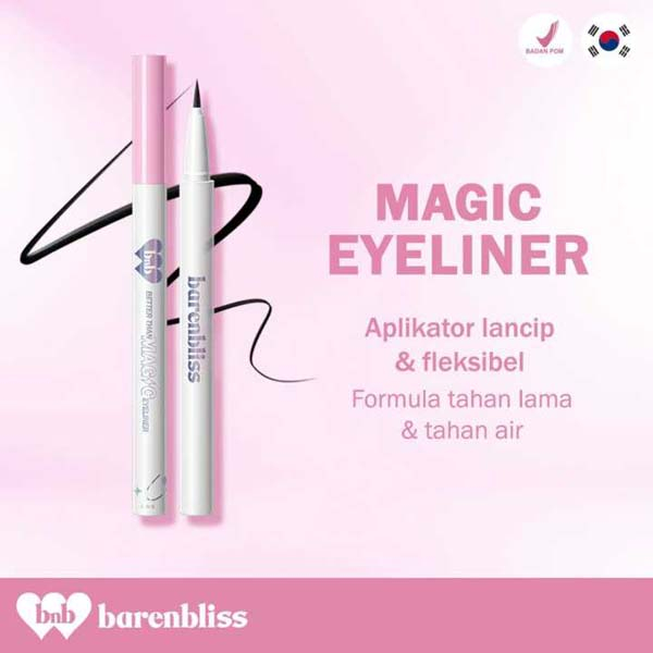 BNB Barenbliss Better Than Magic Eyeliner | WaterprooBNB Barenbliss Better Than Magic Eyeliner | Waterproof - Eyeliner Pensil- Tahan Lama - Hitam - Eye Linerf - Eyeliner Pensil- Tahan Lama - Hitam - Eye Liner