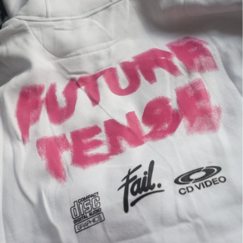 FAILOFFICIAL HOODIE - FUTURE TENSE WHITE 4590