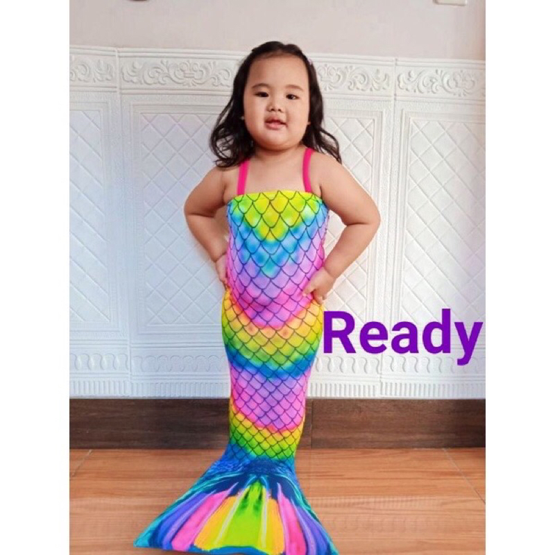 MERMAID RAINBOW PUTRI DUYUNG ANAK / BAJU RENANG