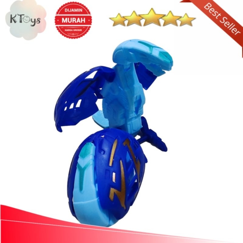 Mainan anak robot telur dinosaurus ukuran kecil