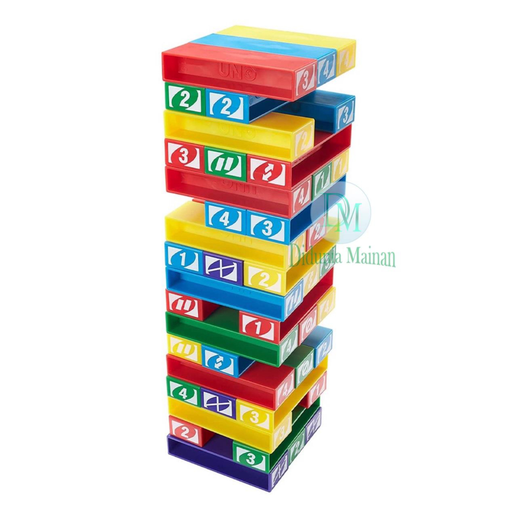 Mainan stacko edukasi anak susun tower balok permainan keseimbangan family fun game block set