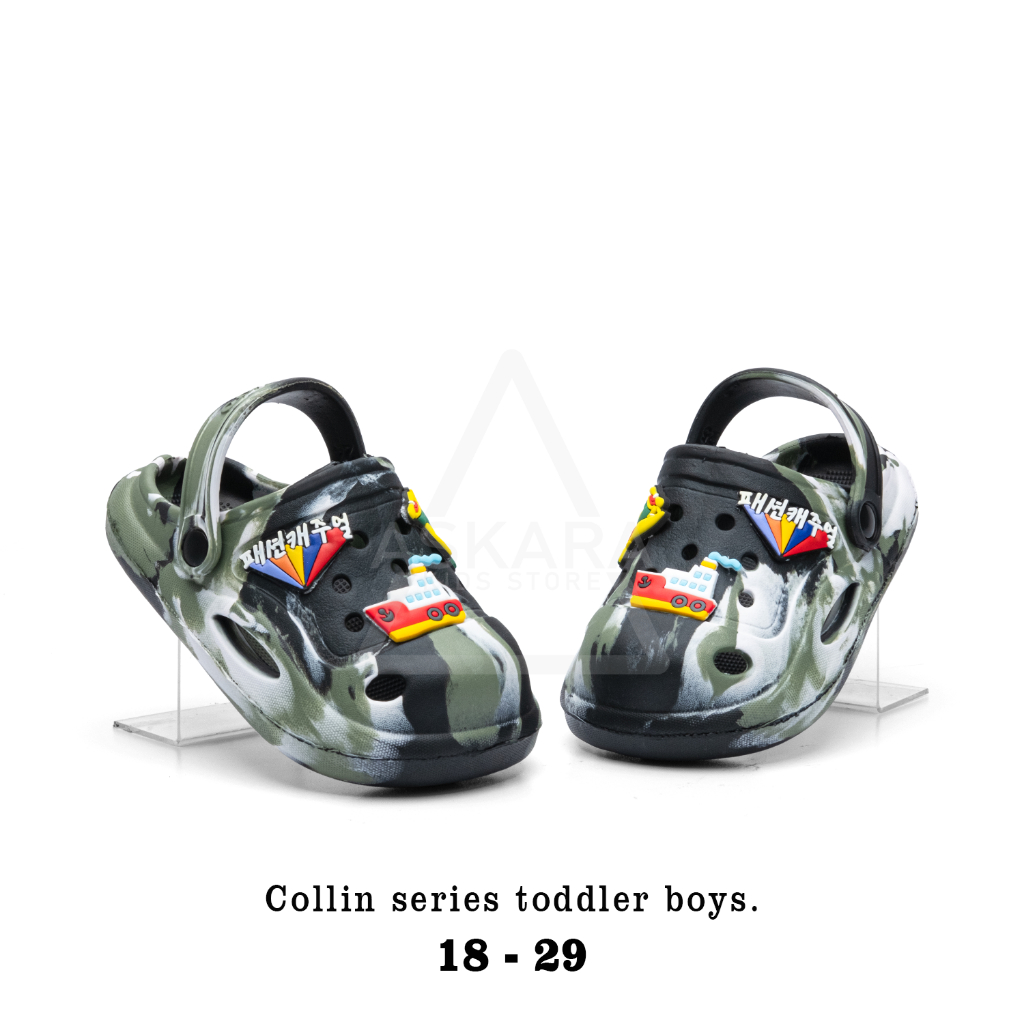 Colin Sandal Anak Laki-laki Baby boys Model Baim Corak Corak Loreng New Style