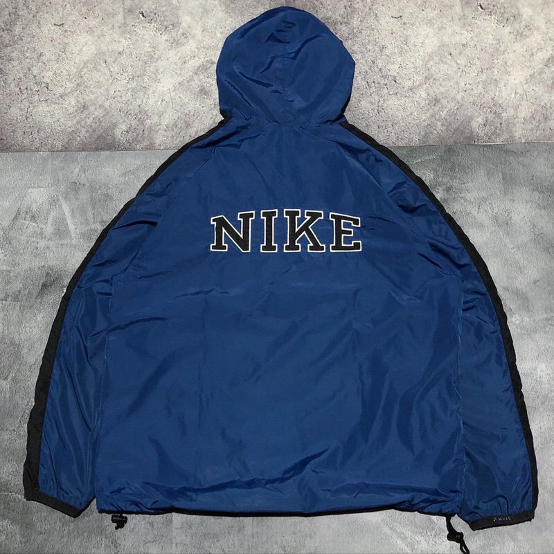 Vintage Jacket Nike Spellout Big Logo Halfizip Windbreaker