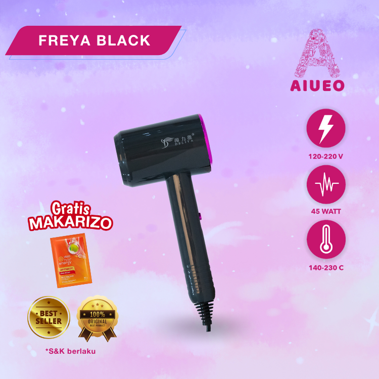 Hair Dryer Low Watt - Hairdryer Mini - Pengering Rambut Profesional Salon Freya