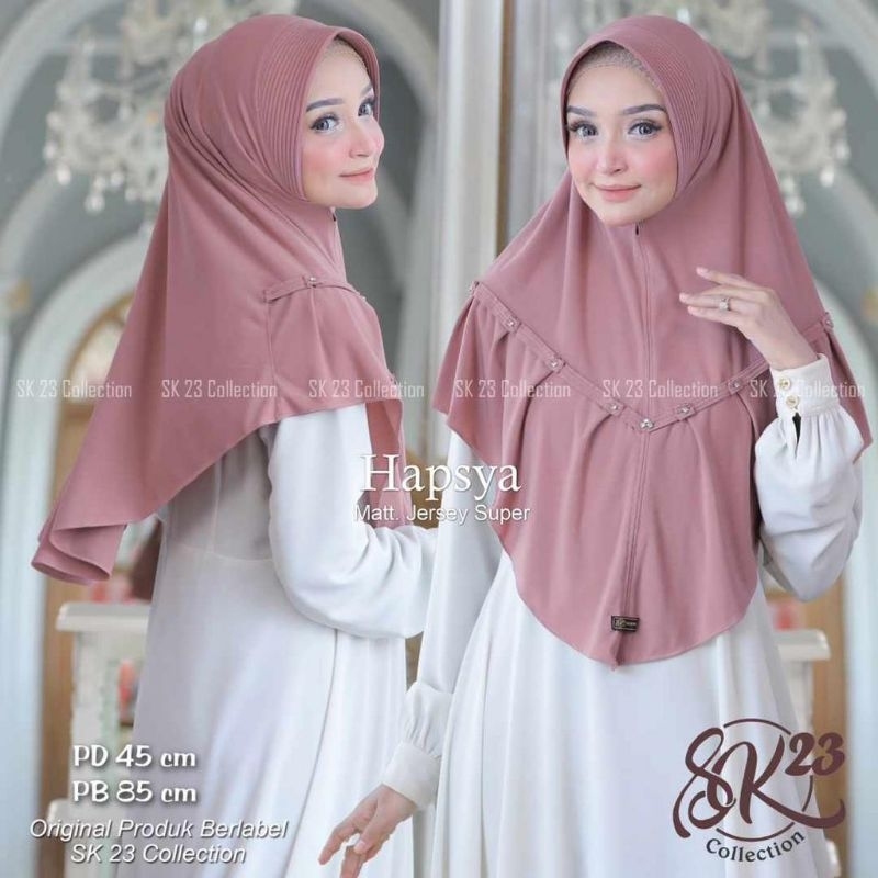 Jilbab bergo hijab instan HAPSYA ORI SK23 COLLECTION